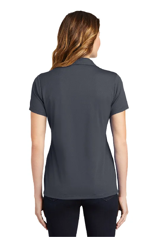 Sport-Tek Womens RacerMesh Moisture Wicking Short Sleeve Polo Shirt - Graphite Grey