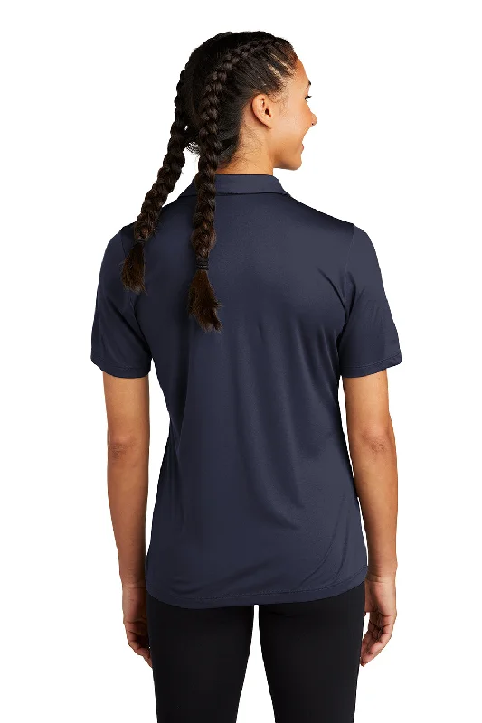 Sport-Tek Womens Moisture Wicking Short Sleeve Polo Shirt - True Navy Blue