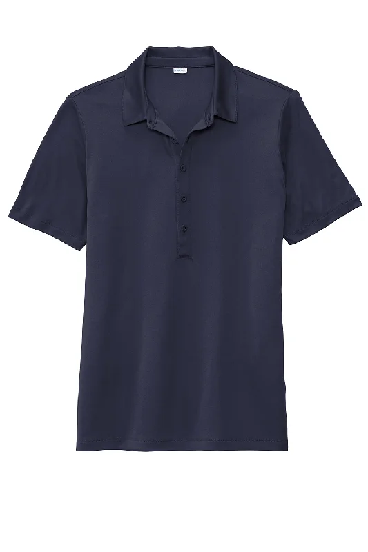 Sport-Tek Womens Moisture Wicking Short Sleeve Polo Shirt - True Navy Blue