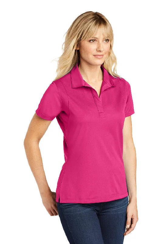 Sport-Tek Womens Sport-Wick Moisture Wicking Short Sleeve Polo Shirt - Raspberry Pink