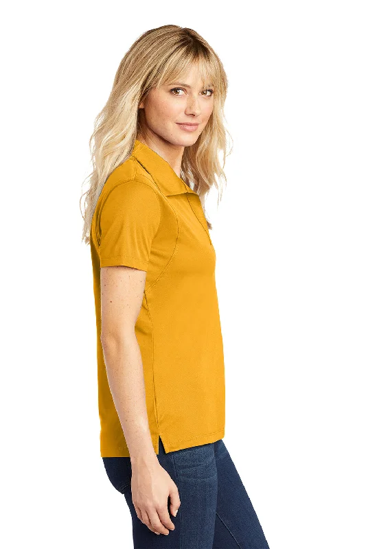 Sport-Tek Womens Sport-Wick Moisture Wicking Short Sleeve Polo Shirt - Gold