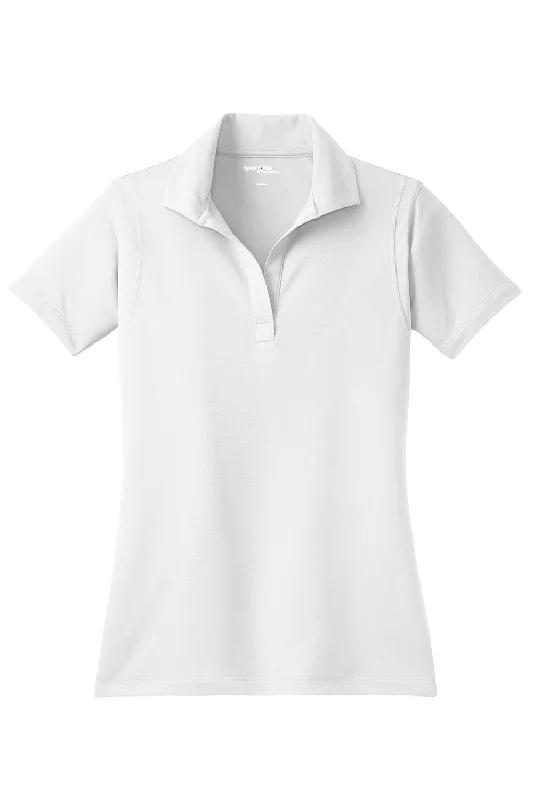 Sport-Tek Womens Sport-Wick Moisture Wicking Short Sleeve Polo Shirt - White