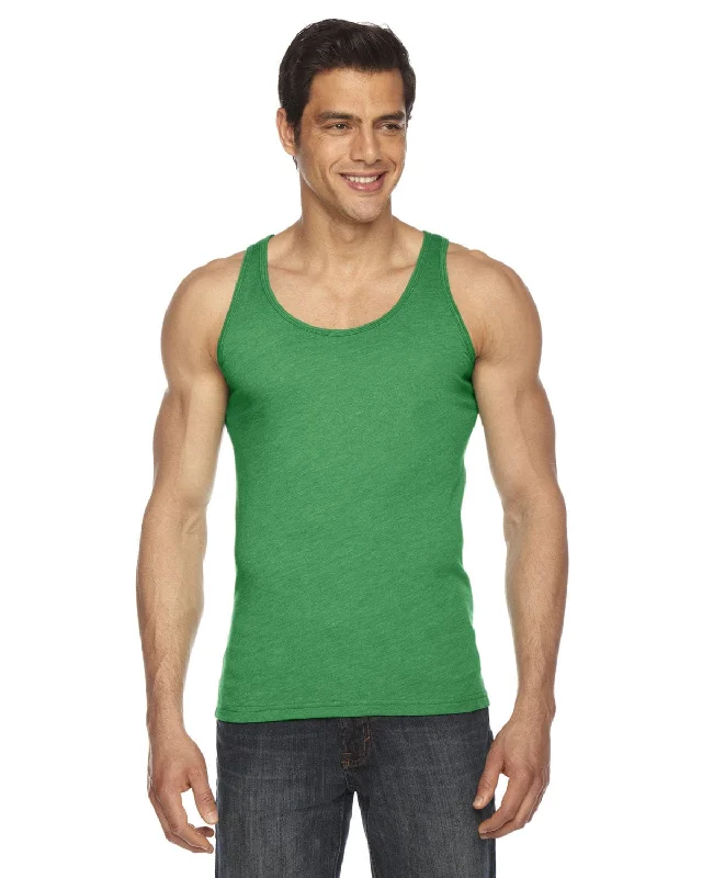 American Apparel Unisex Poly-Cotton Tank | Hthr Kelly Green