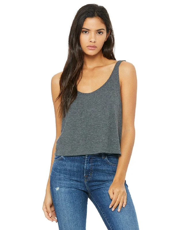 Bella+Canvas Ladies Boxy Tank | Drk Grey Heather