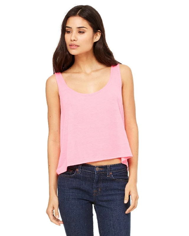 Bella+Canvas Ladies Boxy Tank | Neon Pink