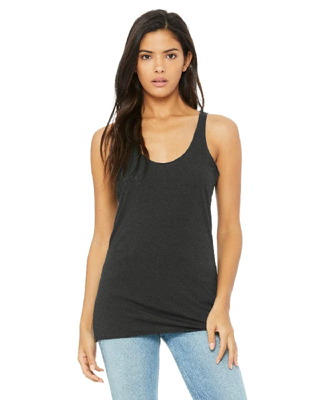 Bella+Canvas Ladies Triblend Racerback Tank | Sd Dark Gry Trbl