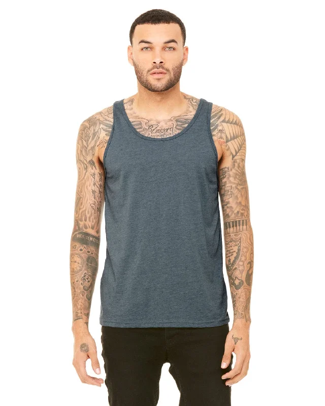 Bella+Canvas Unisex Jersey Tank | Heather Slate