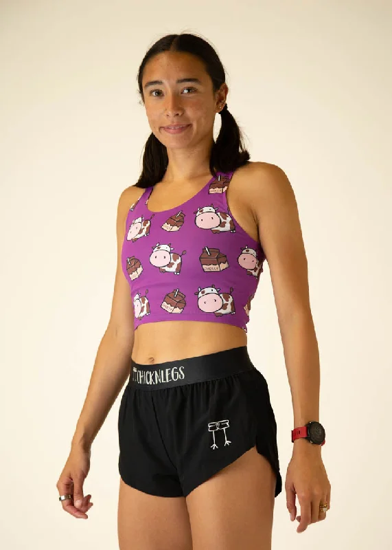 Choccy Cows PWR Crop Top