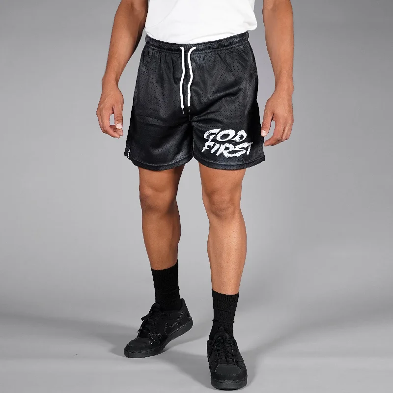 God First Black Shorts - 7