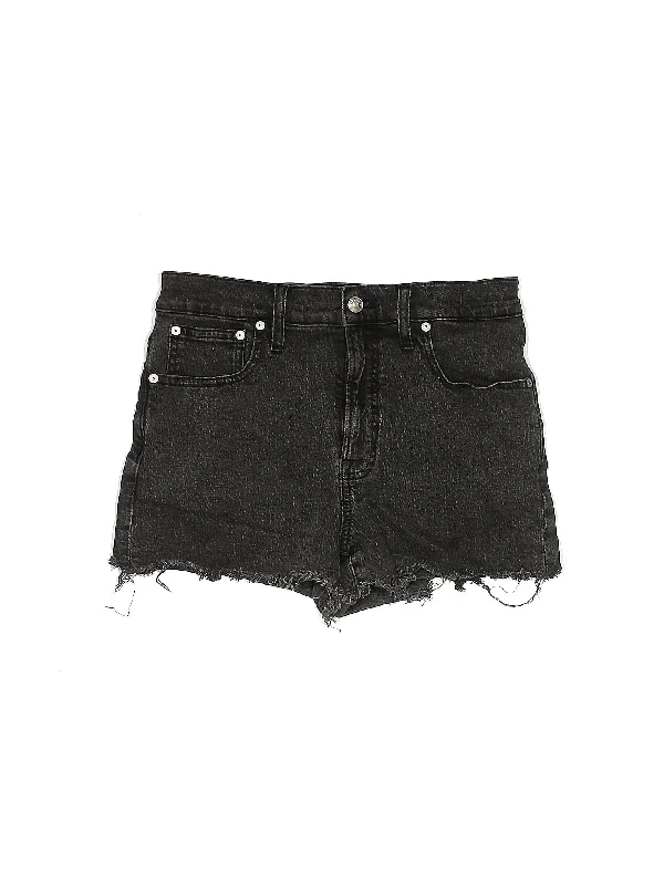 Mid-Rise Denim Shorts