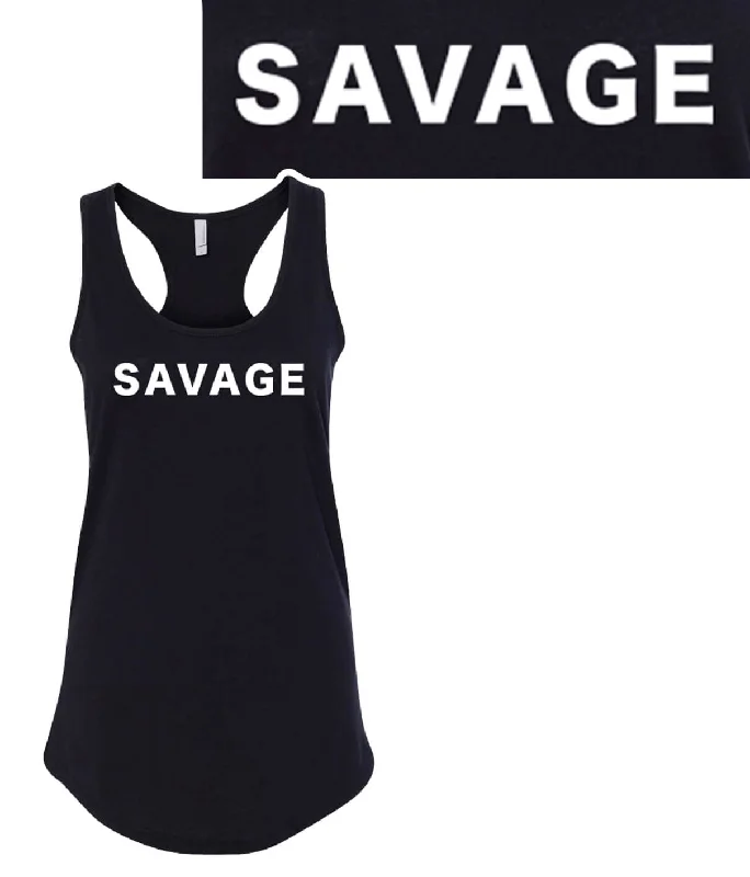 SAVAGE - Next Level Women's Racerback Tank Top