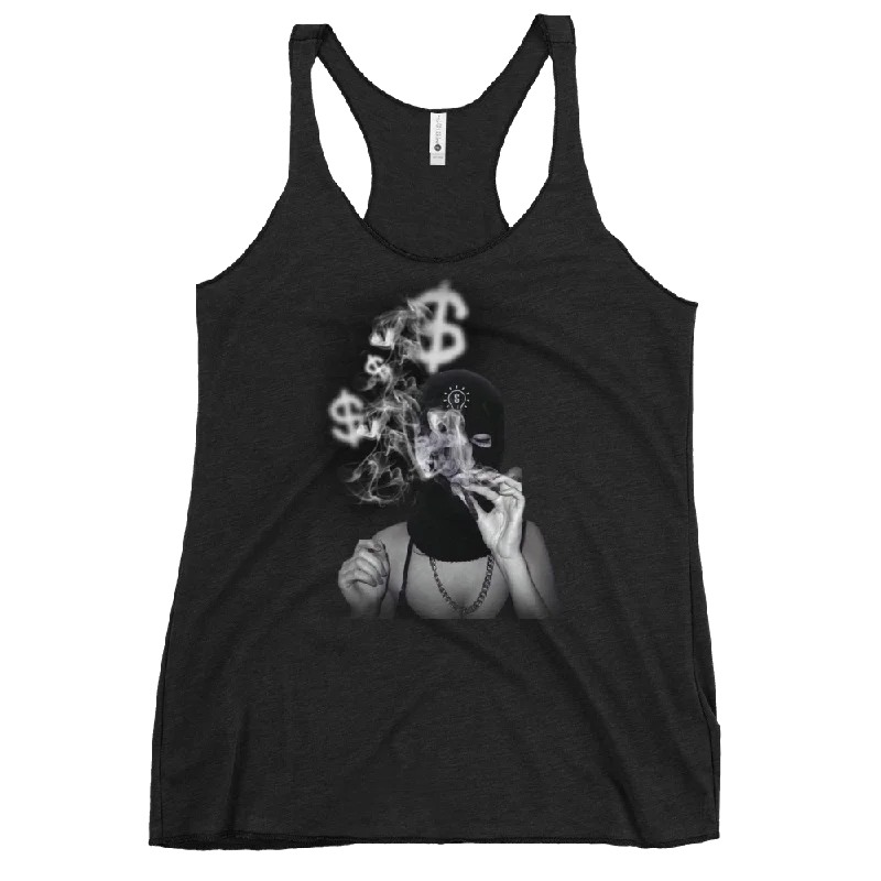 Blowin' Money Women's Racerback Tank Top