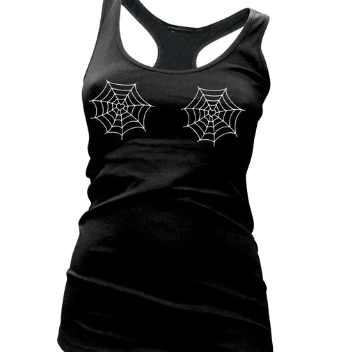 Spider Webs Women's Racer Back Tank Top