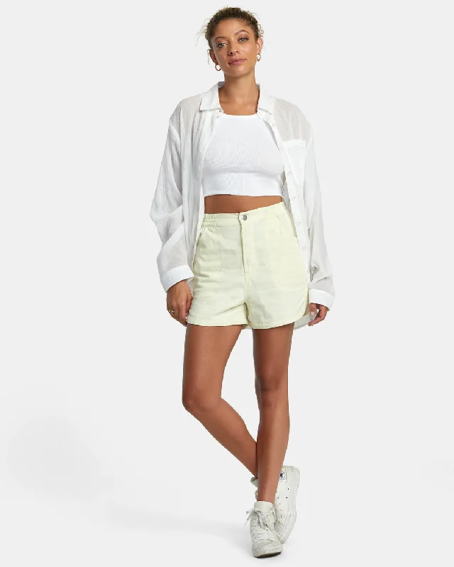 Venice Canvas Canvas Shorts - Natural