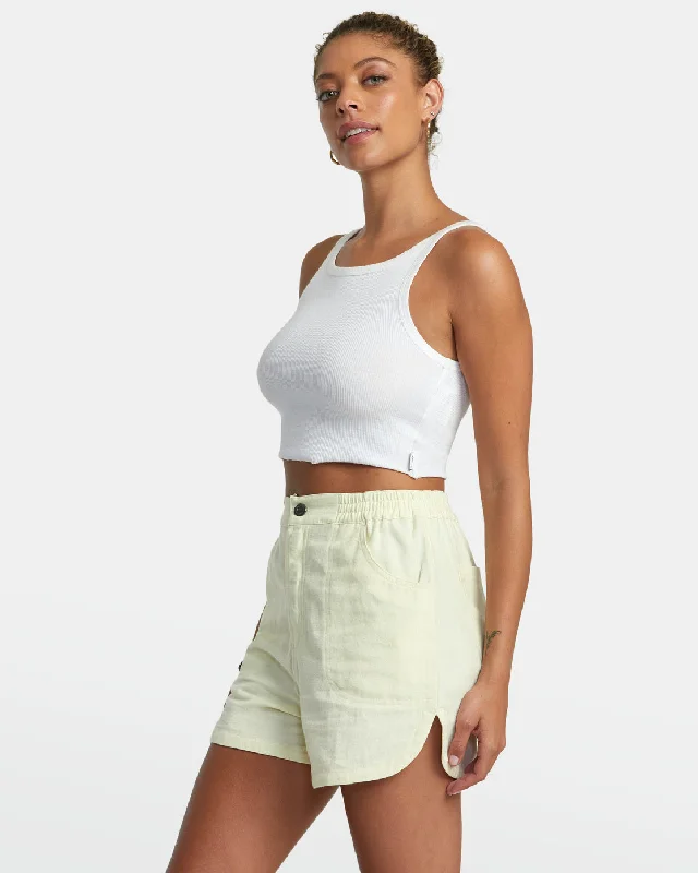 Venice Canvas Canvas Shorts - Natural