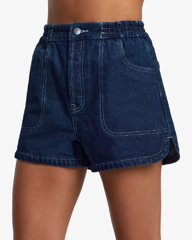 Venice Denim Shorts - Washed Blue