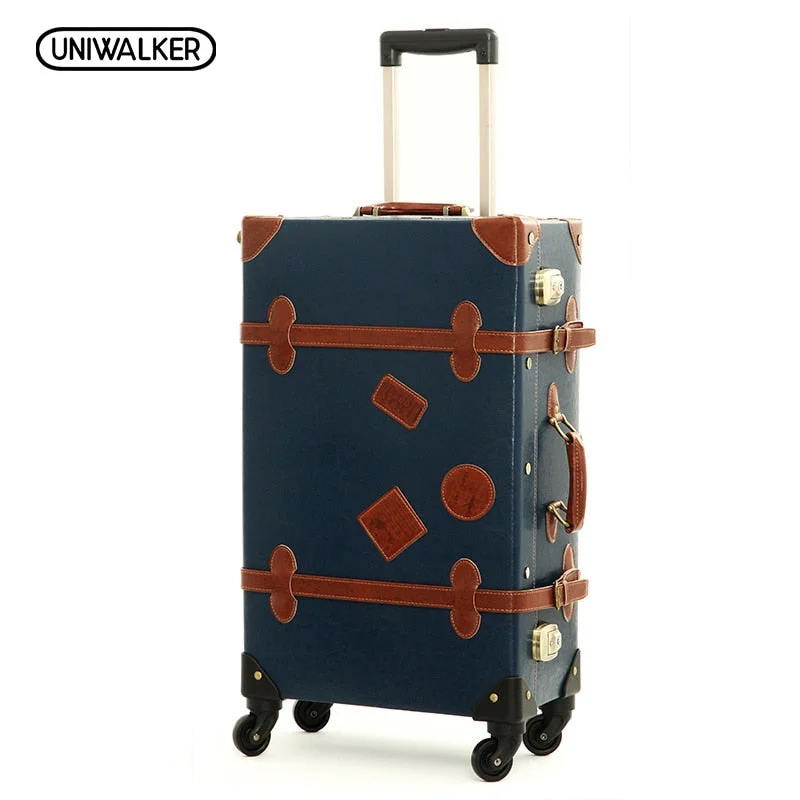 Travel Jewelry Organizers in Velvet with Multiple Compartments in Purple12" 20" 22" 24" 26" Drak Blue Retro Trolley Suitcase, 2Pcs/Set Vintage Travel Trolley Luggage Travel Jewelry Organizers in Velvet with Multiple Compartments in Purple12" 20" 22" 24" 26" Drak Blue Retro Trolley Suitcase, 2Pcs/Set Vintage Travel Trolley Luggage