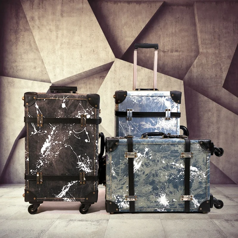 Compression Packing Cubes in Black and White for Saving Luggage Space2018 Cowboy Material Luggage Spinner Rolling Wheels Suitcase Fashion Denim Luggage Set High Quality Compression Packing Cubes in Black and White for Saving Luggage Space2018 Cowboy Material Luggage Spinner Rolling Wheels Suitcase Fashion Denim Luggage Set High Quality