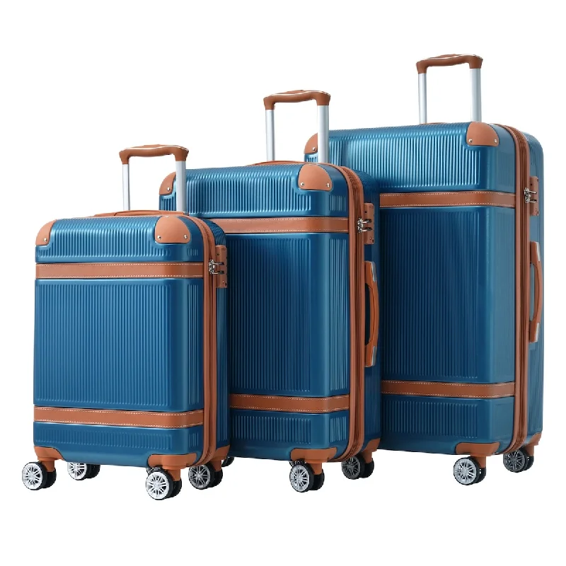 Women's Travel - Friendly Backpack Rain Covers in Transparent Material3-Pcs Hardside Expandable Travel Suitcase Luggage with 8 Spinner Wheels, Collision-Protection Angle & TSA Lock (20/24/28) Women's Travel - Friendly Backpack Rain Covers in Transparent Material3-Pcs Hardside Expandable Travel Suitcase Luggage with 8 Spinner Wheels, Collision-Protection Angle & TSA Lock (20/24/28)