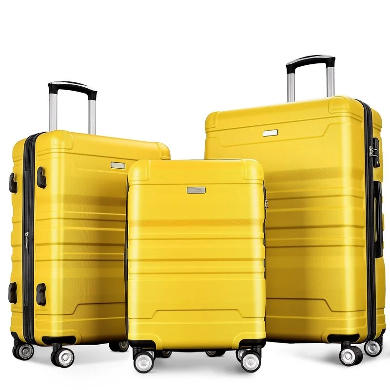 Compression Packing Cubes in Black and White for Saving Luggage Space3pcs Expandable ABS Hardshell Luggage Suitcase Sets with TSA Lock Compression Packing Cubes in Black and White for Saving Luggage Space3pcs Expandable ABS Hardshell Luggage Suitcase Sets with TSA Lock