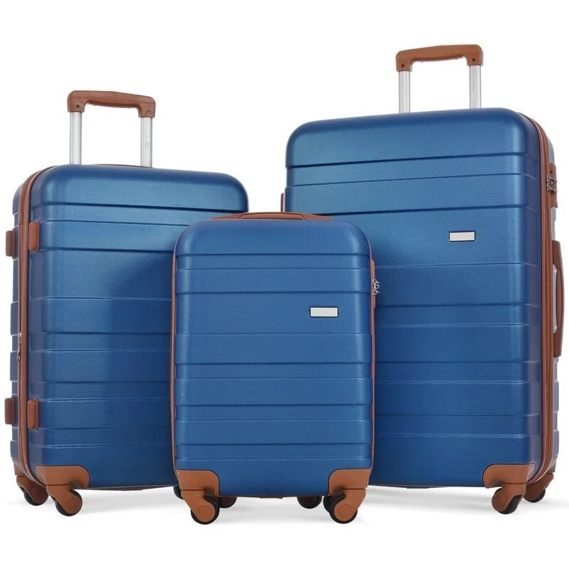 Women's TSA - Approved Luggage Locks in Rose Gold for Secure Travel3PCS Expandable ABS Suitcase Luggage Set with TSA Lock,20"/24"/28" Women's TSA - Approved Luggage Locks in Rose Gold for Secure Travel3PCS Expandable ABS Suitcase Luggage Set with TSA Lock,20"/24"/28"