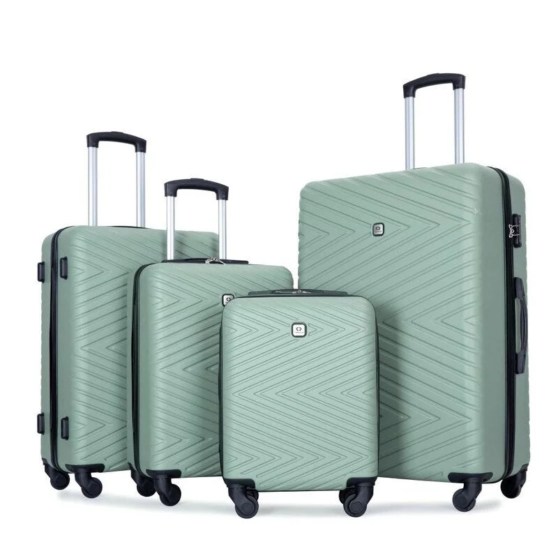 Travel Shoe Bags in Polyester with Ventilation Holes in Khaki4PCS ABS Lightweight Suitcase Luggage Set with Rotating Wheels,24" and 28" with TSA Lock Travel Shoe Bags in Polyester with Ventilation Holes in Khaki4PCS ABS Lightweight Suitcase Luggage Set with Rotating Wheels,24" and 28" with TSA Lock