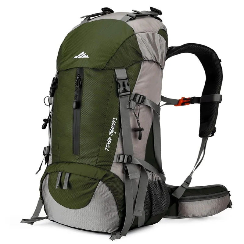 Travel - Size Toiletry Bottles with Leak - Proof Caps in Clear50L Hiking Backpack, Waterproof Camping Essentials Bag with Rain Cover, 45+5 Liter Lightweight Backpacking Back Pack