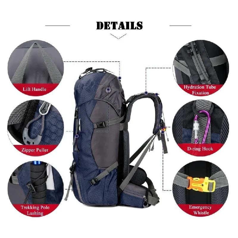 Waterproof Travel Duffel Bag Covers in Black for Protecting Your Luggage60L Waterproof Hiking Camping Backpack with Rain Cover, Lightweight Outdoor Sport Travel Daypack for Climbing Touring Waterproof Travel Duffel Bag Covers in Black for Protecting Your Luggage60L Waterproof Hiking Camping Backpack with Rain Cover, Lightweight Outdoor Sport Travel Daypack for Climbing Touring