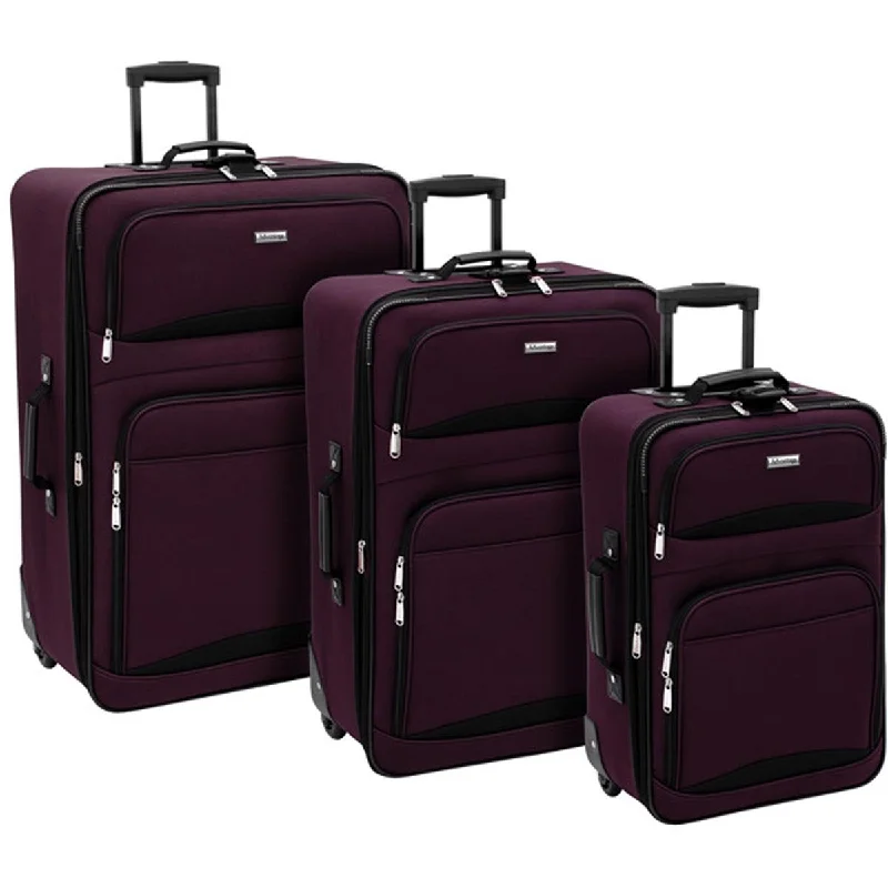 Travel Jewelry Organizers in Velvet with Multiple Compartments in PurpleAdvantage Sky Lightweights 3 Piece Luggage Set Travel Jewelry Organizers in Velvet with Multiple Compartments in PurpleAdvantage Sky Lightweights 3 Piece Luggage Set