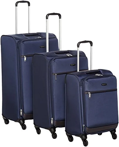 Women's Travel Makeup Bags with Mirror in Pink and BlackAmazonbasics Softside Spinner Luggage - 3 Piece Set (21", 25", 29"), Navy Blue Women's Travel Makeup Bags with Mirror in Pink and BlackAmazonbasics Softside Spinner Luggage - 3 Piece Set (21", 25", 29"), Navy Blue