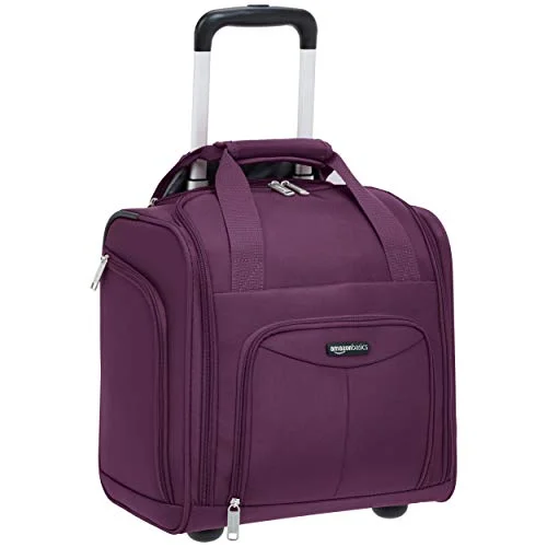 Compact Travel Umbrella Pouches in Navy Blue for Easy StorageAmazonBasics Underseat Carry-On Rolling Travel Luggage Bag - Purple Compact Travel Umbrella Pouches in Navy Blue for Easy StorageAmazonBasics Underseat Carry-On Rolling Travel Luggage Bag - Purple
