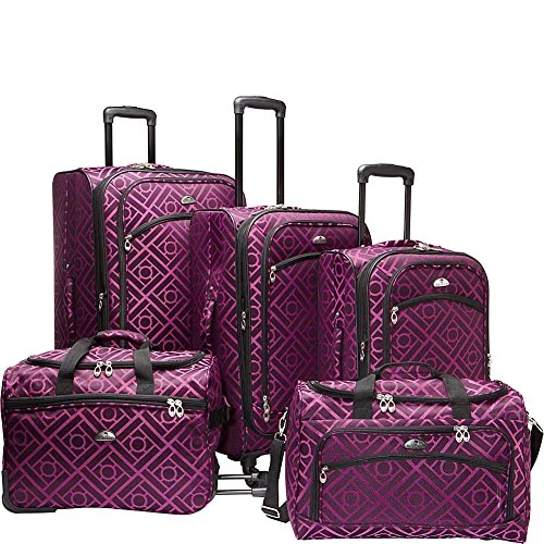 Leather - Trimmed Travel Laptop Sleeves in Burgundy for ProtectionAmerican Flyer Astor 5-Piece Spinner Luggage Set, Black/Purple, One Size Leather - Trimmed Travel Laptop Sleeves in Burgundy for ProtectionAmerican Flyer Astor 5-Piece Spinner Luggage Set, Black/Purple, One Size