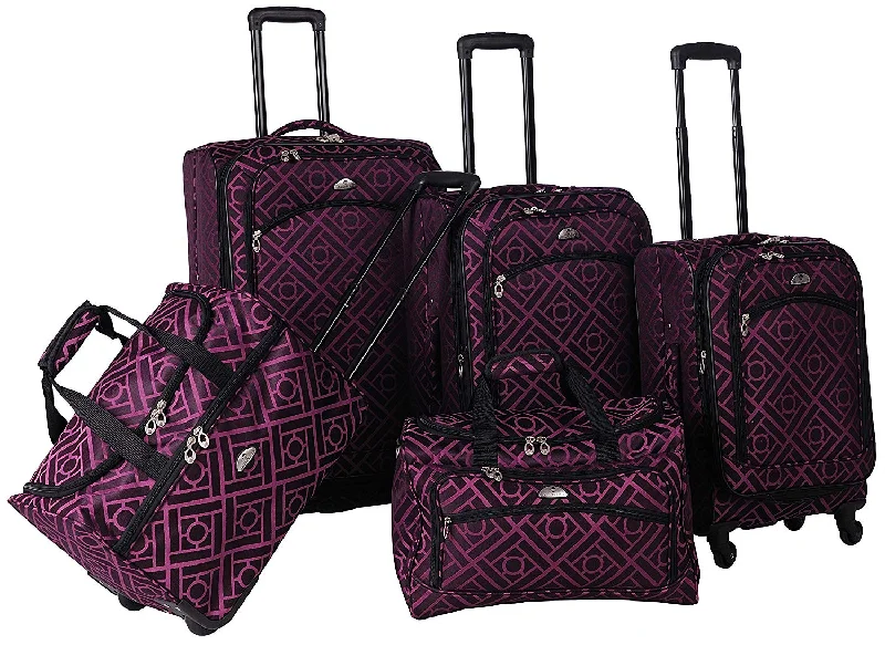 Expandable Travel Toiletry Bags in Clear Plastic for Easy Airport ScreeningAmerican Flyer Astor 5-Piece Spinner Luggage Set, One Size Expandable Travel Toiletry Bags in Clear Plastic for Easy Airport ScreeningAmerican Flyer Astor 5-Piece Spinner Luggage Set, One Size