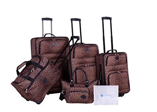 Compact Travel Umbrella Pouches in Navy Blue for Easy StorageAmerican Flyer Barnum 6-Piece Luggage Set, Leopard Compact Travel Umbrella Pouches in Navy Blue for Easy StorageAmerican Flyer Barnum 6-Piece Luggage Set, Leopard