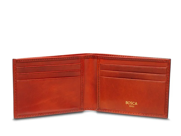 Travel - Size Toiletry Bottles with Leak - Proof Caps in ClearBosca Bifold Leather Wallet