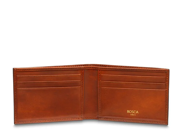 Women's Travel Makeup Bags with Mirror in Pink and BlackBosca Bifold Leather Wallet Women's Travel Makeup Bags with Mirror in Pink and BlackBosca Bifold Leather Wallet