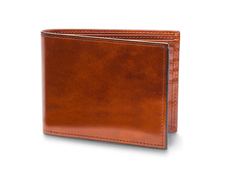 Monogrammed Leather Luggage Tags in Brown for a Personalized TouchBosca Bifold Leather Wallet With ID Flap