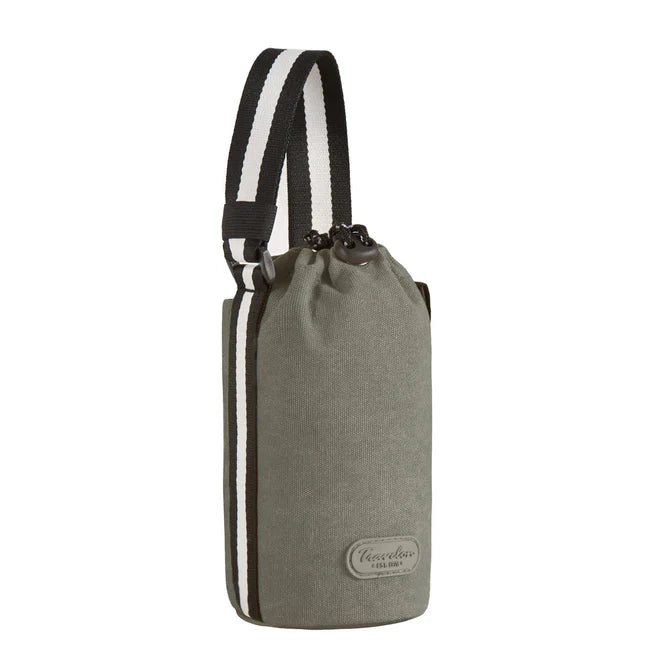 Travel Neck Pillow Covers in Soft Fleece in Gray for ComfortTravelon Coastal Anti-RFID Water Bottle Bag
