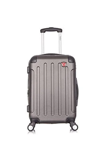 Travel Jewelry Organizers in Velvet with Multiple Compartments in PurpleDukap Intely Hardside Spinner 20'' Inches Carry-On With Usb Port - Grey Travel Jewelry Organizers in Velvet with Multiple Compartments in PurpleDukap Intely Hardside Spinner 20'' Inches Carry-On With Usb Port - Grey