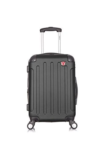 Monogrammed Leather Luggage Tags in Brown for a Personalized TouchDukap Luggage Intely Hardside Spinner 20'' Inches Carry-On With Usb Port - Black Monogrammed Leather Luggage Tags in Brown for a Personalized TouchDukap Luggage Intely Hardside Spinner 20'' Inches Carry-On With Usb Port - Black