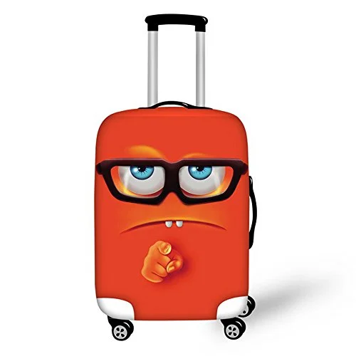 Detachable Travel Bag Shoulder Straps in Beige with Cushioned PadsFor U Designs 26-30 Inch Large Cool Emoji I Want You Design Soft Luggage Cover For Men And Woman Detachable Travel Bag Shoulder Straps in Beige with Cushioned PadsFor U Designs 26-30 Inch Large Cool Emoji I Want You Design Soft Luggage Cover For Men And Woman