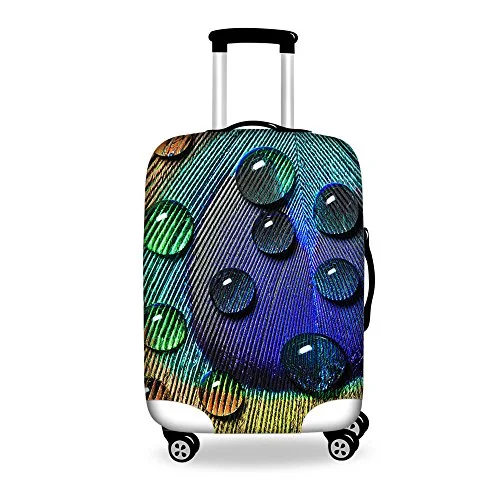 Anti - Theft Crossbody Travel Bags with RFID Protection in Gray for City TripsFor U Designs 26-30 Inch Large Dew Print Elastic Dustproof Suitcase Protective Cover For Men Women Anti - Theft Crossbody Travel Bags with RFID Protection in Gray for City TripsFor U Designs 26-30 Inch Large Dew Print Elastic Dustproof Suitcase Protective Cover For Men Women