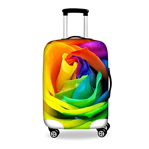 Travel Bag ID Card Holders in Clear Vinyl with LanyardsFreewander Travel Suitcase Trolley Case Cover Protector 18 To 30Inch Luggage Tag (Medium(22''-26'')
