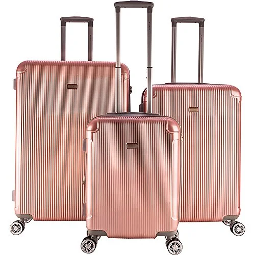 Travel Bag ID Card Holders in Clear Vinyl with LanyardsGabbiano Genova 3 Piece Expandable Hardside Spinner Luggage Set (Rose Gold) Travel Bag ID Card Holders in Clear Vinyl with LanyardsGabbiano Genova 3 Piece Expandable Hardside Spinner Luggage Set (Rose Gold)