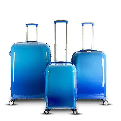 Travel Bag ID Card Holders in Clear Vinyl with LanyardsGabbiano The Industrial Chic Collection 3-Piece Hardside Spinner Set (Gradient Blue) Travel Bag ID Card Holders in Clear Vinyl with LanyardsGabbiano The Industrial Chic Collection 3-Piece Hardside Spinner Set (Gradient Blue)