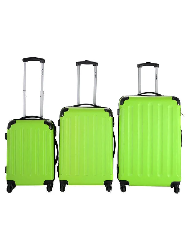 Travel Neck Pillow Covers in Soft Fleece in Gray for ComfortGlobalway 3 Pcs Luggage Travel Set Bag Abs Trolley Suitcase Green