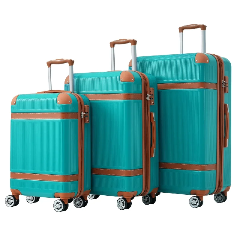 Hanging Travel Toiletry Bags with Multiple Pockets in TealHardside Expandable Double Spinner Wheel Luggage, 3-Piece Set (20/24/28) Hanging Travel Toiletry Bags with Multiple Pockets in TealHardside Expandable Double Spinner Wheel Luggage, 3-Piece Set (20/24/28)