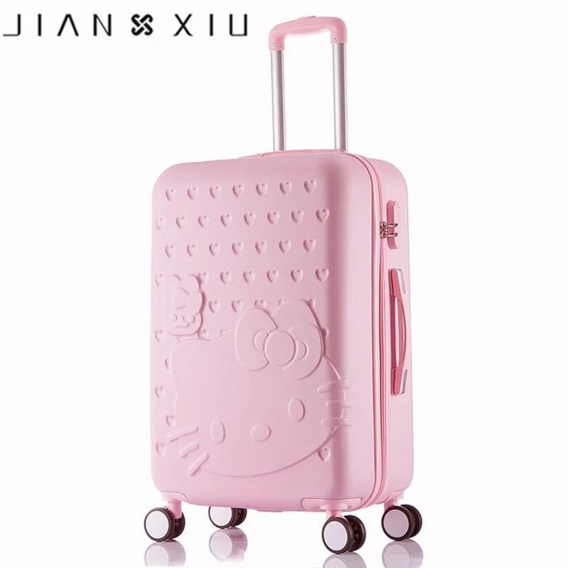 Women's TSA - Approved Luggage Locks in Rose Gold for Secure TravelHello Kitty One Set Abs Pc Luxury Women Rolling Luggage Suitcase Designer 20 Inches High Quality Women's TSA - Approved Luggage Locks in Rose Gold for Secure TravelHello Kitty One Set Abs Pc Luxury Women Rolling Luggage Suitcase Designer 20 Inches High Quality