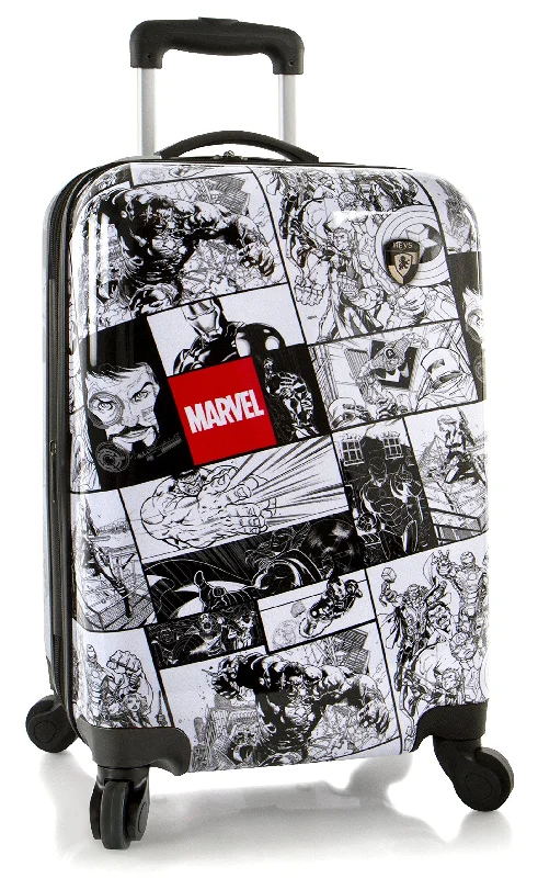 Anti - Theft Crossbody Travel Bags with RFID Protection in Gray for City TripsHeys America Marvel Adult Marvel Comics Print Spinner Luggage Anti - Theft Crossbody Travel Bags with RFID Protection in Gray for City TripsHeys America Marvel Adult Marvel Comics Print Spinner Luggage