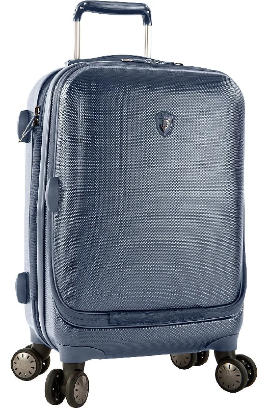 Leather - Trimmed Travel Laptop Sleeves in Burgundy for ProtectionHeys America Portal SmartLuggage 21" Carry-On Spinner Luggage (One Size, Slate Blue) Leather - Trimmed Travel Laptop Sleeves in Burgundy for ProtectionHeys America Portal SmartLuggage 21" Carry-On Spinner Luggage (One Size, Slate Blue)